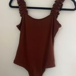 South Moon Under Brown Ribbed Bodysuit Photo 0