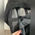 Pia Rucci Vintage Little Black Suede Leather Dress Sz S/M 12 Criss Cross Straps Photo 6