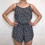 Garage Black and White Floral Romper Photo 0