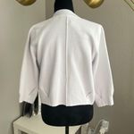 Tahari Petite Women 3/4 Sleeves Ivory Open Cropped Fashion Cardigan Size PL Photo 2