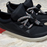 Sorel OutN About Waterproof Black Red Accent Puffy Lace Up Sneakers Shoes Size 9 Photo 0