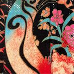 Rampage  90s Y2K Black and Multicolor Floral sequined Skirt size large Photo 1