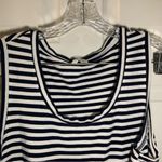 Time & Tru  Navy Blue/White Striped Sleeveless Dress size XXL Photo 2