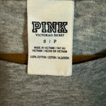 PINK - Victoria's Secret Victoria’s Secret PINK Gray Oversized Tee w/ Sequin Dog Photo 2