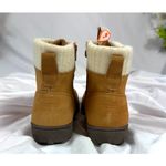 Sporto  Boho Water Resistant Suede Lace Up Ankle Boots Camel 9W Photo 8