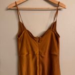 TAYLOR Satin Midi‎ Slip Dress Brown Size undefined Photo 4