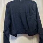 Women’s dark denim cropped‎ button front jacket NWT by Michel. Studio Blue Size 24 Photo 7