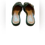 Vince Camuto  green rachey leather‎ mules size 9.5 Photo 4