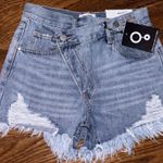 Insane Gene High Rise crossover Denim Shorts❤️ NWT size: small Blue Photo 0