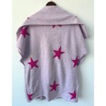 J. Marie Anniston Cardigan Open Front Pink Stars Purple Spring Pastel Womens M/L Size undefined Photo 5