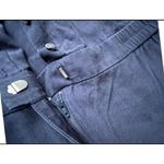 J Crew Women Navy Drapery Oxford Jumpsuit Long Sleeve Elastic Waist SZ 2 Blue Photo 7