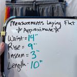 Chaser  lounge knit shorts size small. NWT- gray with rainbow stripes on sides Photo 4