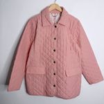 NWOT Pink Quilted Jacket With Pockets Snap Button 16/18 Chico's 3 Photo 0