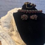 Rare Kramer New York signed circa 1940s. Ruby red netted set in EUC! Vintage Photo 3