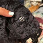 Lululemon  Black Velvet Turtleneck Cropped Long Sleeve Photo 2