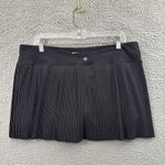 Lululemon Pleat To Street Skirt Skort Black Athletic Athleisure Tennis Women 12 Photo 1