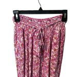 Anthropologie Pants Womens XS Pink Foral Tassel Belt Smocked Jogger Boho #MN14-3 Photo 8
