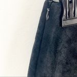 Nasty Gal Black Velour Embroidered Side Zipper High Rise Shorts, Size 4 Photo 4