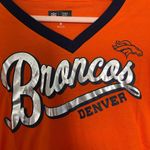 NFL NWT Denver Broncos  Team Apparel Women’s Size Small short sleeve foil Photo 1