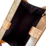 None Acrylic Clutch Bag with Removable Chain Shoulder Strap Peach and Gold Photo 6