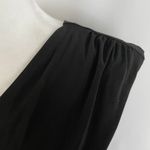 Laundry by Shelli Segal New One Shoulder Side Slit Gathered Dress Black Size 8 Photo 6