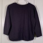 Zaroo Charcoal Gray Long Sleeve Blouse BOXY Oversize Size Small EUC #2789 Photo 3