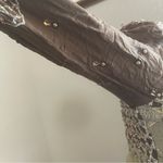 Pakistani Indian Desi Party Wear Maxi Dress (Flawed) Refer to pics Color Green Photo 4