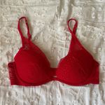 Victoria's Secret Vibrant Red Lace Bras 34C Photo 1