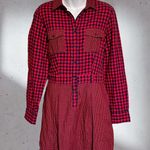 Brooks Brothers Red Fleece Plaid Flannel Shirt Dress Size 8 EUC!! Photo 0