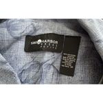 Sag Harbor  Shirt Pants Set Women 14 P Petite Blue Floral Tulip Grannycore Photo 7