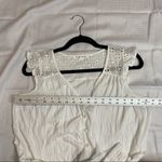 Caution to the Wind White Eyelet Detail Top Photo 3