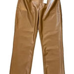 Abercrombie & Fitch NWT The '90s Straight Ultra High Rise Vegan Leather Pants Photo 0