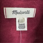 J.Crew NWT Madewell Corduroy Long Sleeve Seamed Mini Shirt Dress Cabernet Size 00 Photo 8