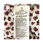 Gap Y2K White Floral XS Swing Blouse Deep V Empire Waist Bubble Sleeves Photo 14