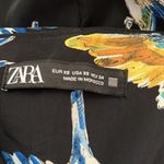 ZARA Bird Print Paperbag Shorts Multicolor XS Photo 11