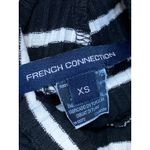 French Connection Black Striped Sleeveless Mock Neck Midi Sweater Tank Dress XS Photo 2