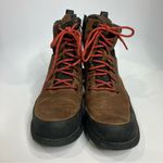Bogs freedom lace up boots insulated brown leather black womens size 6.5 Photo 2