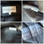 IVAN GRUNDAHL Linea S Wool Long Dress Jacket Black Size Small Designer formal Photo 2