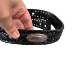 Fossil Vintage  Unisex Leather Braided Belt with Concho Embellishments Sz 32 Photo 7