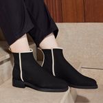 Vivaia Celina Square Toe Ankle Chelsea Boots WalkSole Water RPT Comfort Black 9 Photo 0