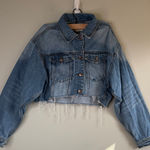 Vibrant  miu Blue Denim Jacket size M 100%Cotton Photo 0