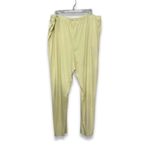 Open Edit Pull-On Pants Side Pocket Full Length Knit Yellow Women's 2X Plus NWOT Photo 3