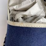 Toni Pons Blue Canvas Espadrilles Tan Trim Slip Photo 12