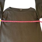 J.Crew Womens Black Long Sleeve Top Feather Cuff Party Elegant M Photo 4