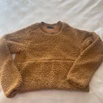 prAna SWEATSHIRT Women's Size Large POLAR ESCAPE Camel Brown - Fuzzy Fleece Photo 2