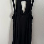 RVCA Black Ribbed Keyhole Coastal Surfer Beach Dress Flowy Medium Photo 3