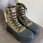 Hunter NEW Explorer Desert Combat Boots Green Canvas Lace-Up Waterproof Size 10 Photo 0
