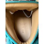BUSCEMI Mid Sneaker, Women’s Italian Leather Hightop , Size 38 (Euro) Petrol NWT Green Photo 4