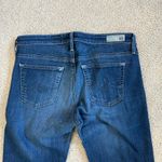 AG Adriano Goldschmied Adriano Goldschmied The Stevie Slim Straight Capri Dark Wash Blue Size 27 Photo 6