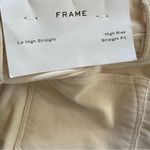 frame denim NWT Le High Straight Cord Pant in Off White Size 24 Photo 7